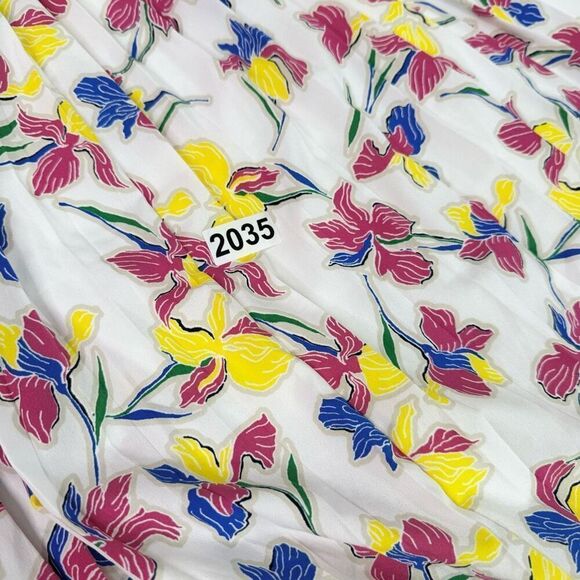 Banana Republic Skirt Womens Medium Pleated Floral Flowy Midi Career Formal - Picture 8 of 8